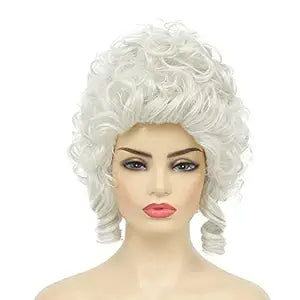 Mrs Claus white syn wig